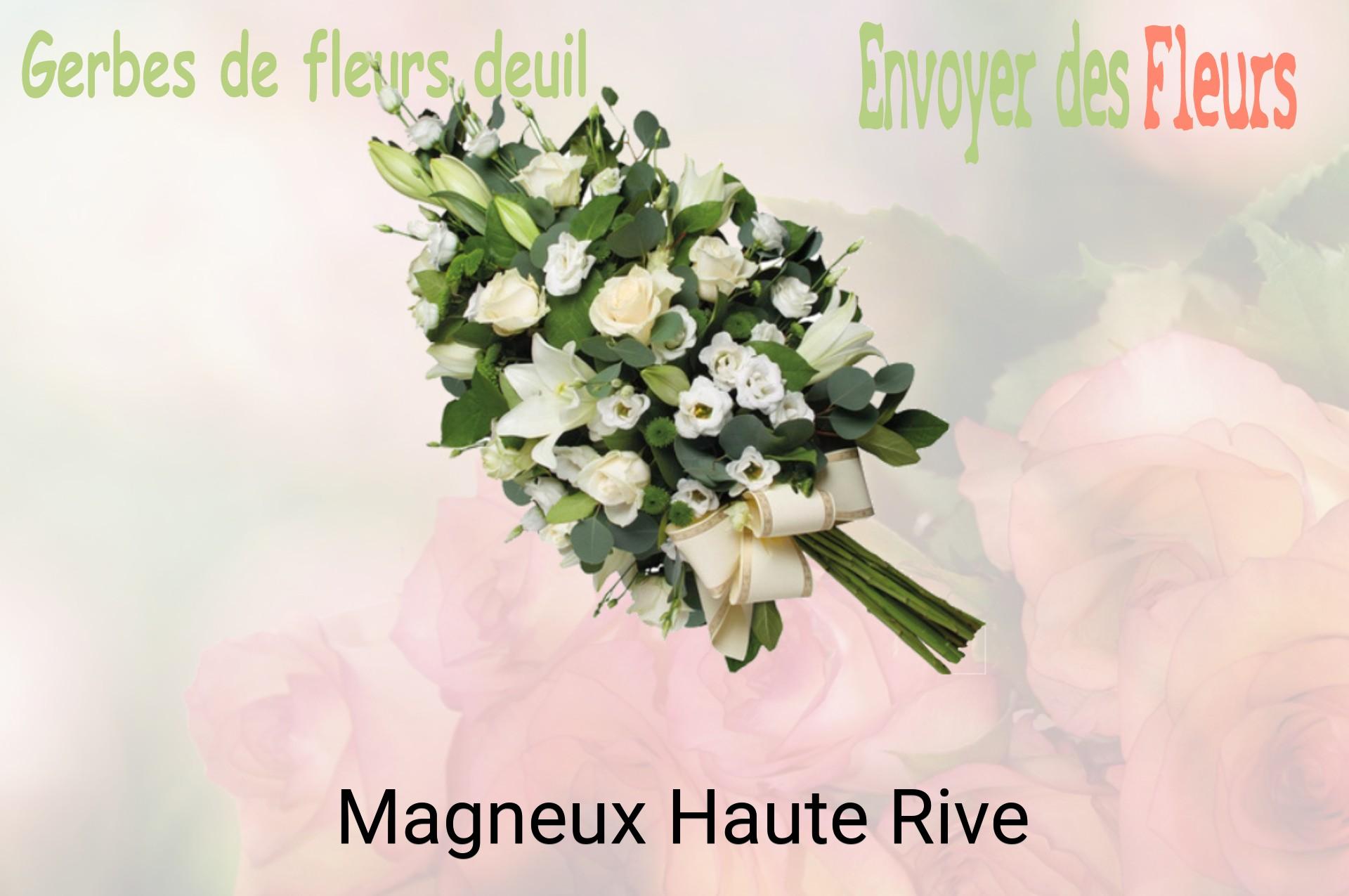 Gerbe de fleurs de deuil livrée à Magneux-Haute-Rive